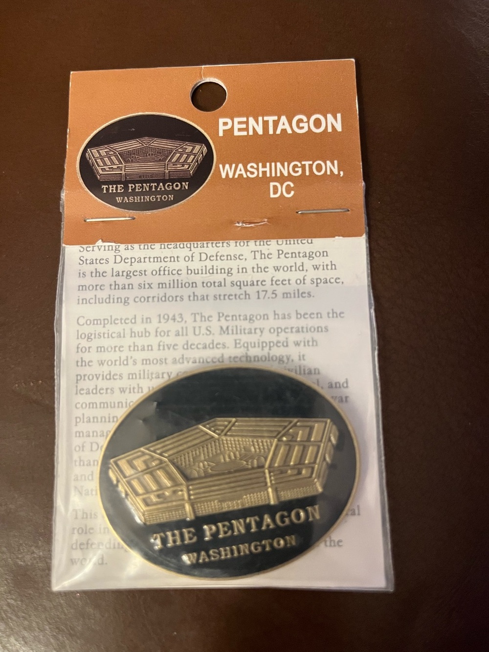 Northwest Territorial Mint Oval Coin The Pentagon Wash DC w/5 Military Seals New